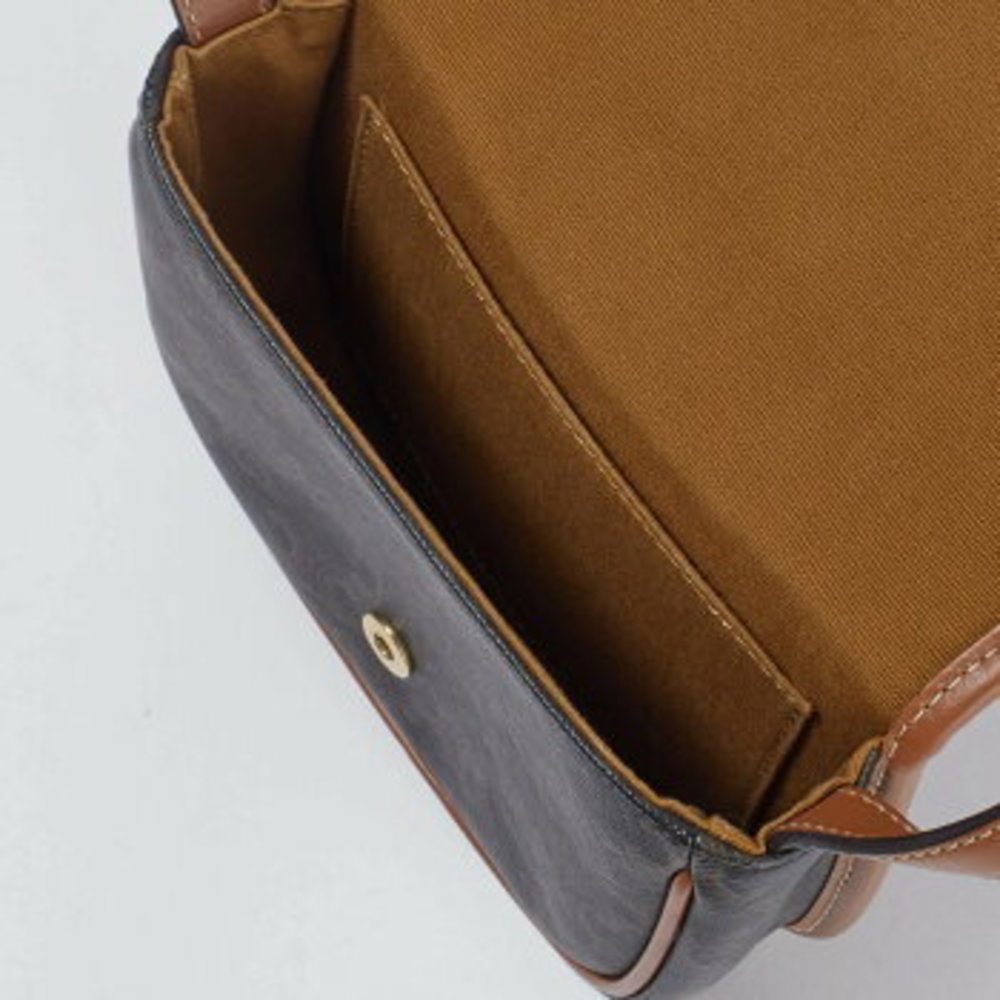 Celine Bouzas Claire Triomphe Canvas Calfskin Shoulder Bag - Picture 6 of 13